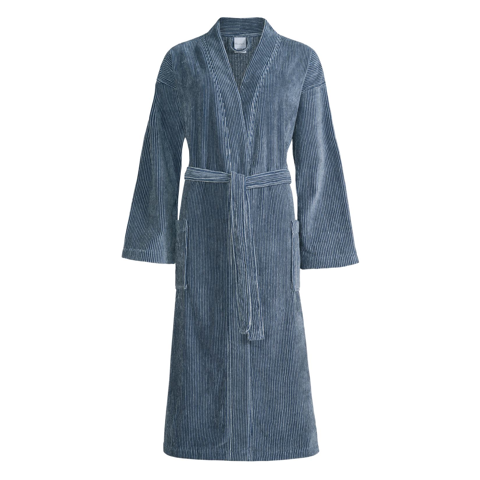 Bassetti Vivian 1 Unisex Adult Bathrobe, Navy Bassetti Vivian 1 Unisex Adult Bathrobe, Navy