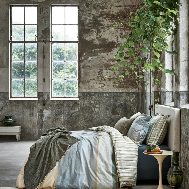 GREEN SHOOT dekbedovertrek | smoke green GREEN SHOOT dekbedovertrek | smoke green