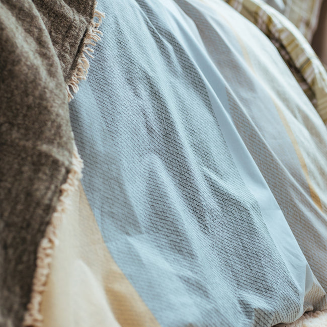 GREEN SHOOT dekbedovertrek | smoke green GREEN SHOOT dekbedovertrek | smoke green