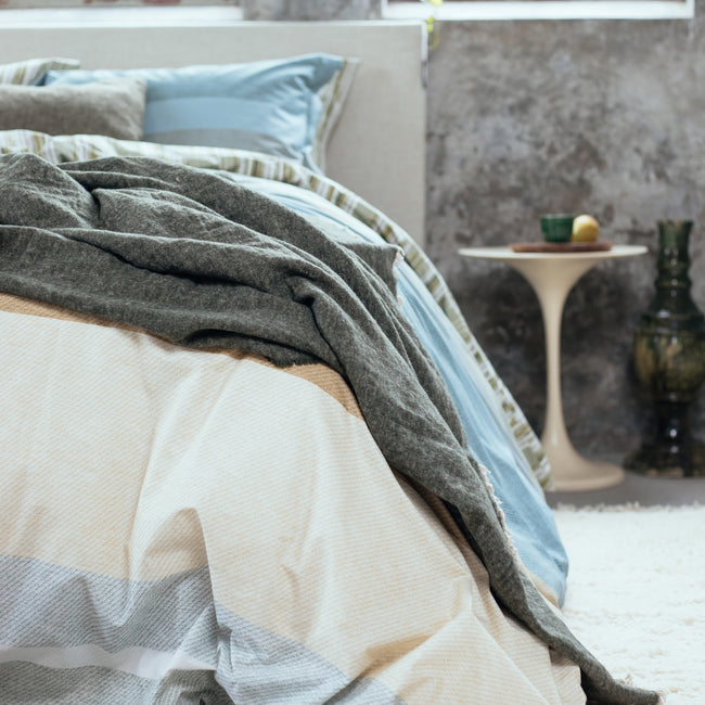 GREEN SHOOT dekbedovertrek | smoke green GREEN SHOOT dekbedovertrek | smoke green