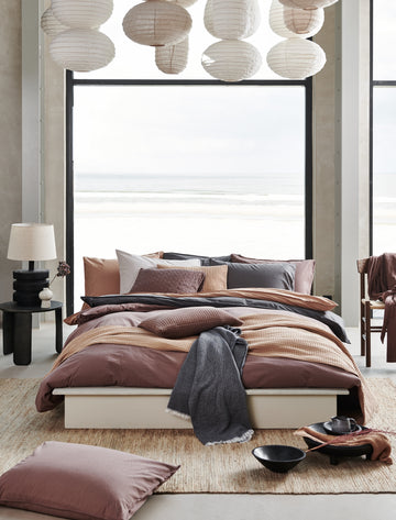 WASHED COTTON dekbedovertrek | brownie WASHED COTTON dekbedovertrek | brownie