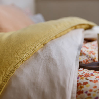 WASHED COTTON dekbedovertrek XL | cream tan WASHED COTTON dekbedovertrek XL | cream tan