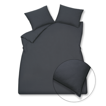 WASHED COTTON dekbedovertrek | blue ink WASHED COTTON dekbedovertrek | blue ink