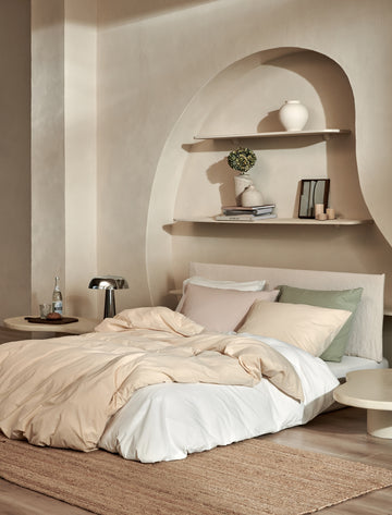 Cotton Breeze dekbedovertrekset | stone Cotton Breeze dekbedovertrekset | stone