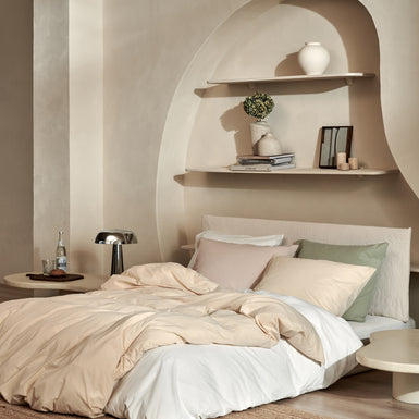 Cotton Breeze dekbedovertrekset | stone Cotton Breeze dekbedovertrekset | stone