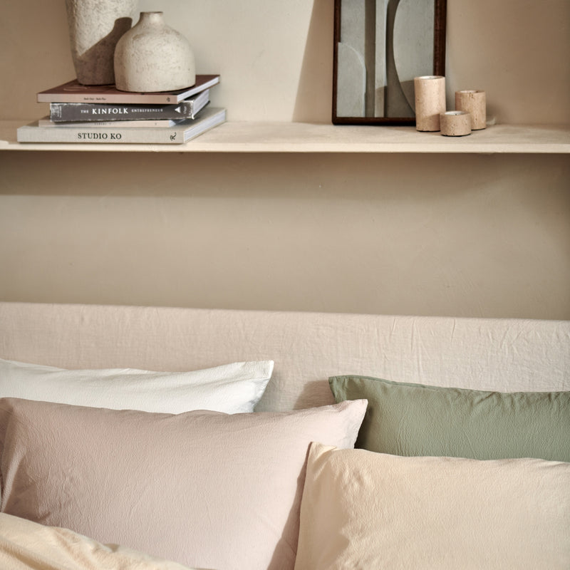 Cotton Breeze dekbedovertrekset | stone