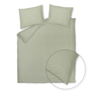 Cotton Breeze dekbedovertrekset | smoke green Cotton Breeze dekbedovertrekset | smoke green