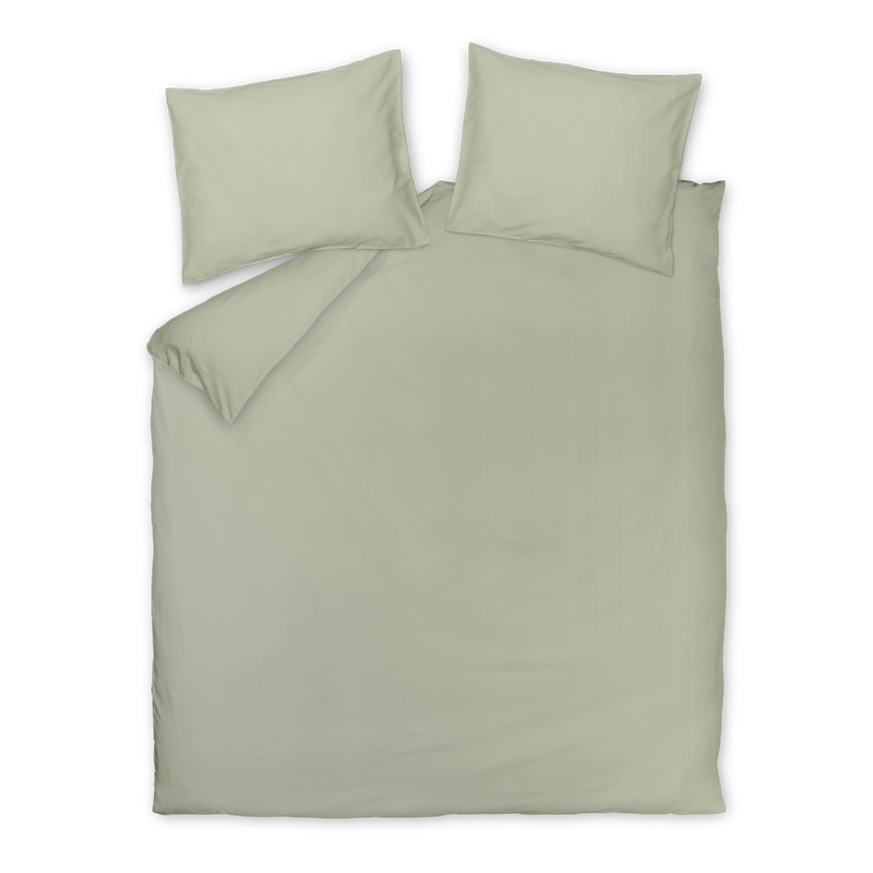 Cotton Breeze dekbedovertrekset | smoke green