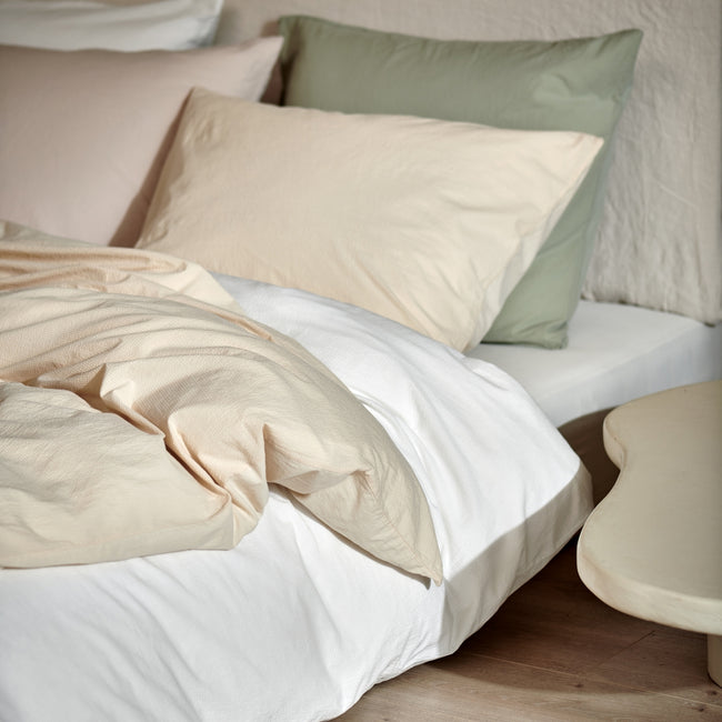 Cotton Breeze dekbedovertrekset | smoke green Cotton Breeze dekbedovertrekset | smoke green