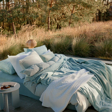 PURE 89 XL dekbedovertrekset | powder blue PURE 89 XL dekbedovertrekset | powder blue