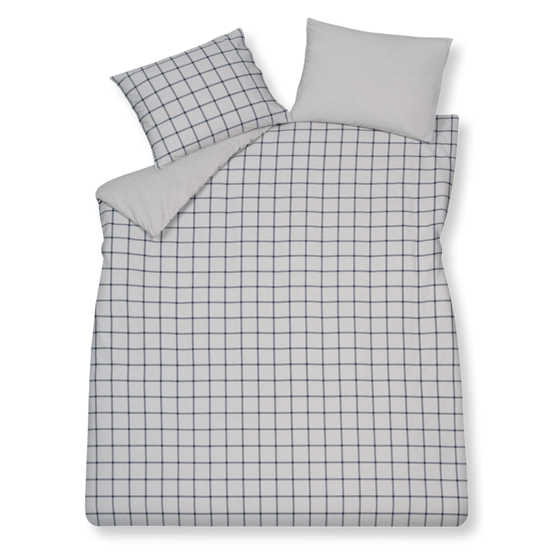 Flanel Dundee XL dekbedovertrekset | blue ink