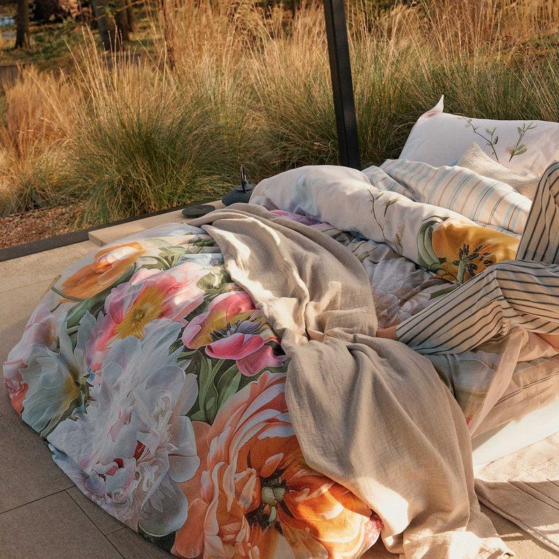 FLEUR FESTIVE dekbedovertrekset | cream tan