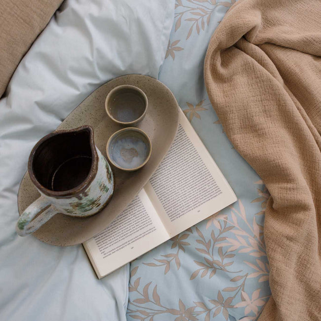 FRIZZLE dekbedovertrek | pearl blue FRIZZLE dekbedovertrek | pearl blue