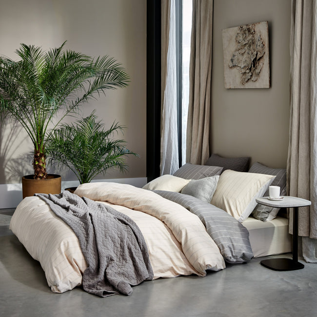 HOME PUGLIA percale | grey HOME PUGLIA percale | grey