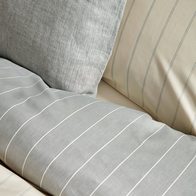 HOME PUGLIA percale | cream tan HOME PUGLIA percale | cream tan
