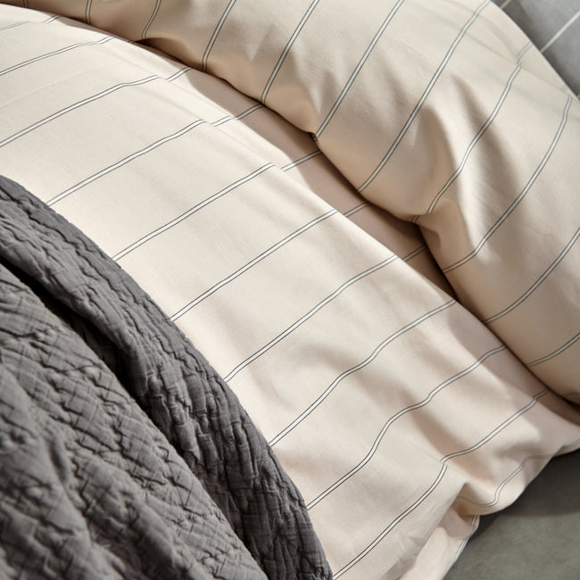 HOME PUGLIA percale | cream tan HOME PUGLIA percale | cream tan