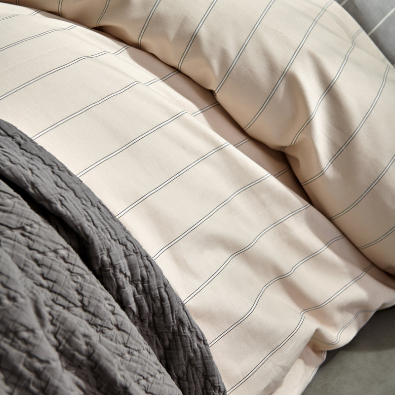 HOME PUGLIA percale | cream tan