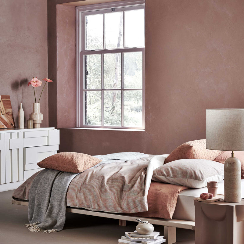 HOME TRENTO dekbedovertrekset | rusty brown