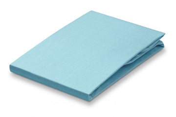 PERCALE hoeslaken | ice blue PERCALE hoeslaken | ice blue