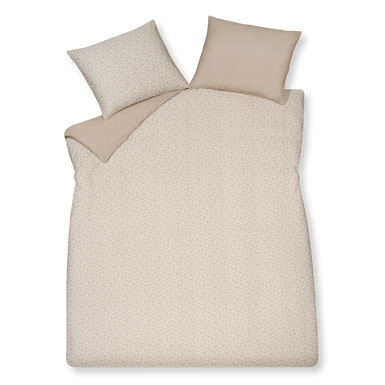 PURE 79 dekbedovertrek | blush Pure 79 blush dekbedovertrek heeft een patroon van witte lijnen op een roze achtergrond die doen denken aan schelpen