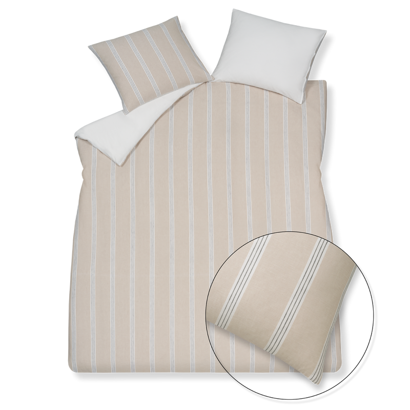 PURE 91 XL dekbedovertrekset | stone