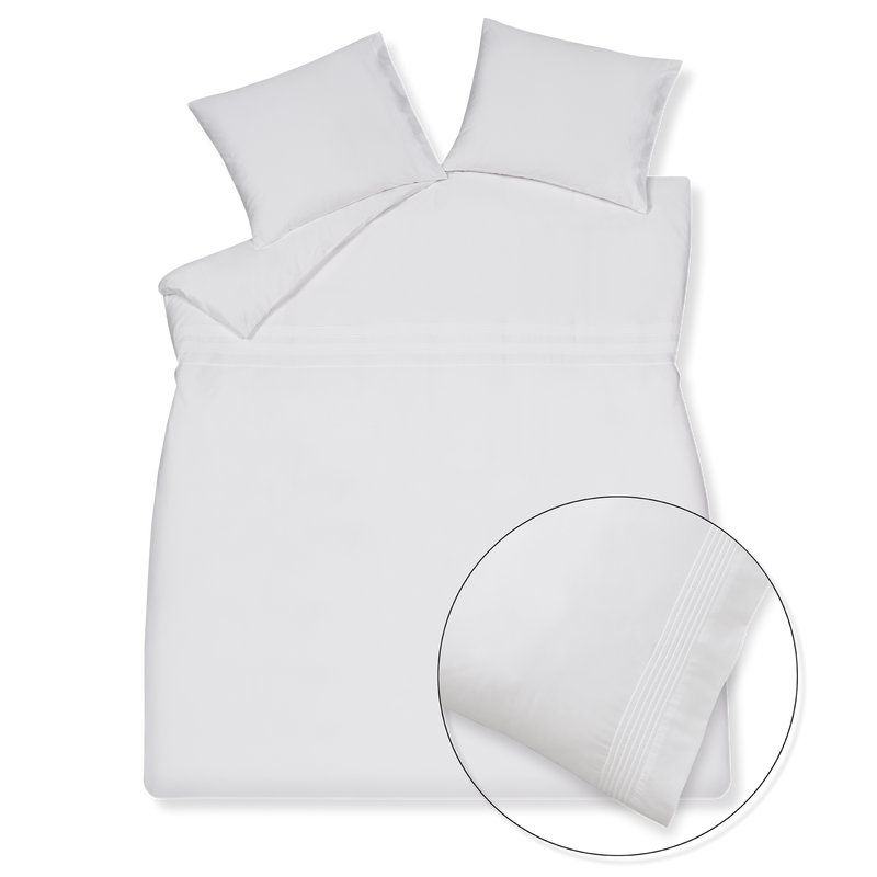 PURITY RAVELLO XL dekbedovertrekset | white