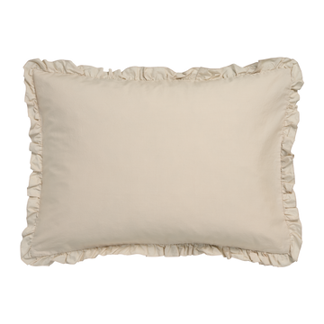 PURE 83 percale ruffle 40x55 sierkussensloop | linen PURE 83 percale ruffle 40x55 sierkussensloop | linen