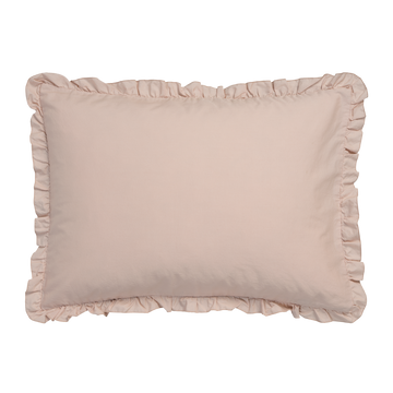 PURE 83 percale ruffle 40x55 sierkussensloop | blush PURE 83 percale ruffle 40x55 sierkussensloop | blush