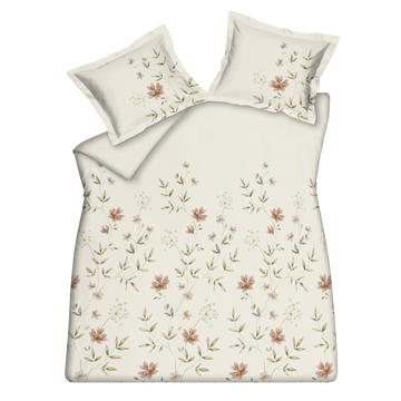 FLEURINE dekbedovertrekset | cream tan FLEURINE dekbedovertrekset | cream tan