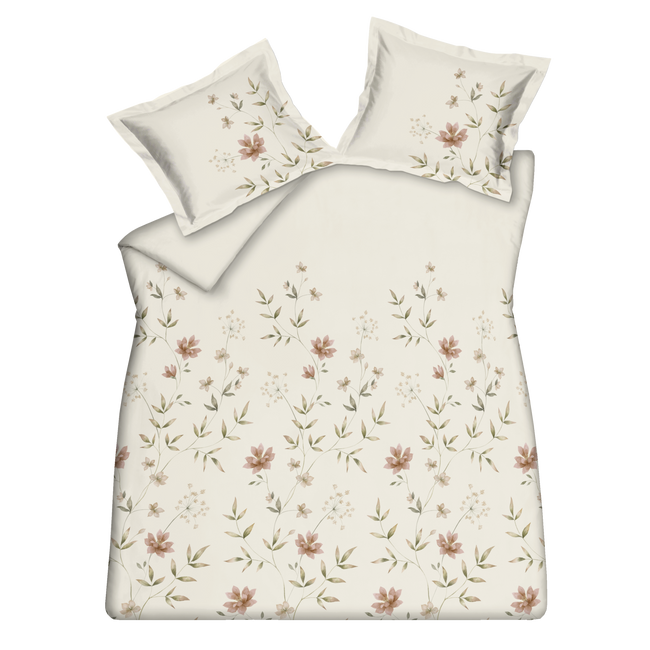 FLEURINE dekbedovertrekset | cream tan FLEURINE dekbedovertrekset | cream tan