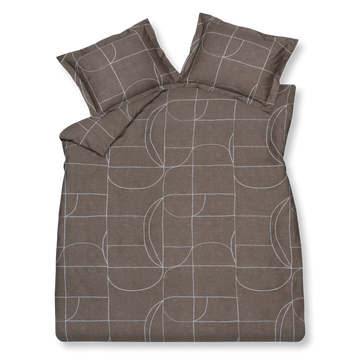 PUZZLE dekbedovertrekset | espresso PUZZLE dekbedovertrekset | espresso
