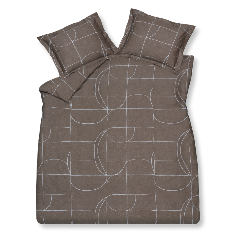 PUZZLE dekbedovertrekset | espresso
