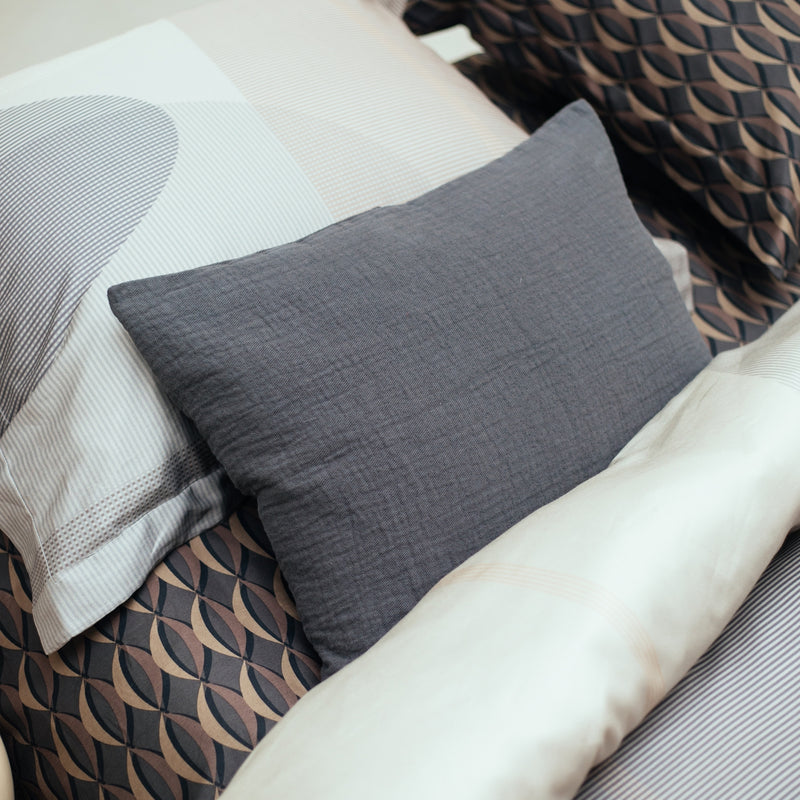 BOUNCING dekbedovertrek | off black