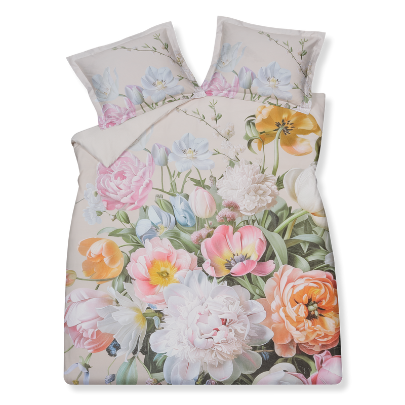 FLEUR FESTIVE dekbedovertrekset | cream tan