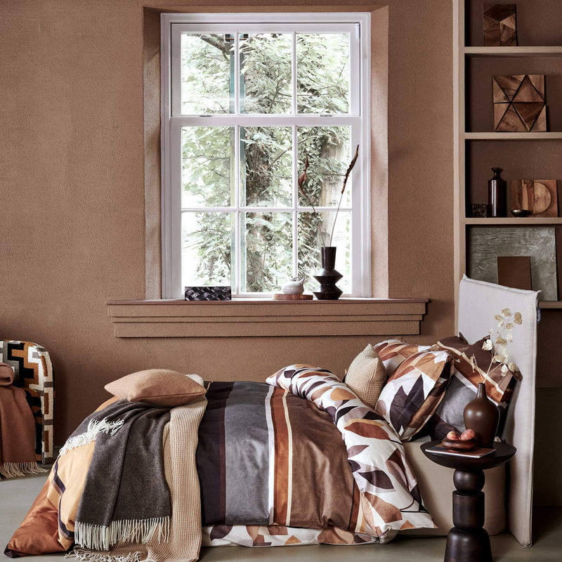AUTUMN FERN dekbedovertrekset | taupe