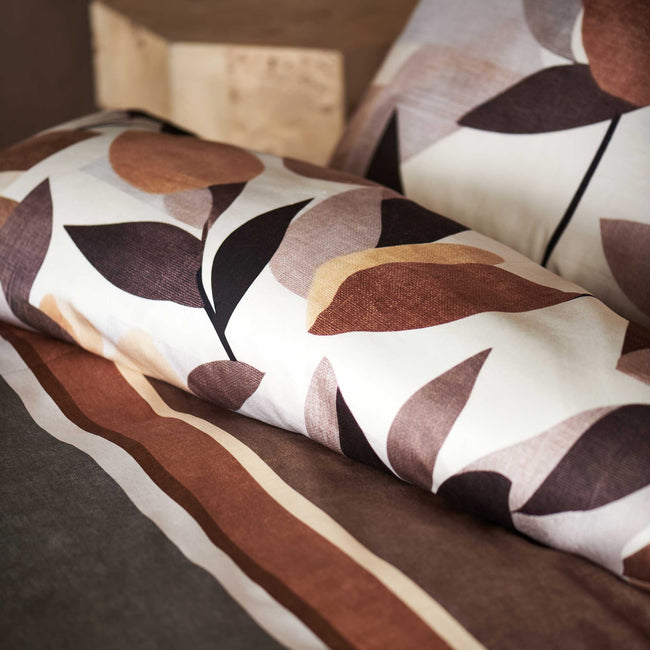 AUTUMN FERN dekbedovertrekset | taupe AUTUMN FERN dekbedovertrekset | taupe