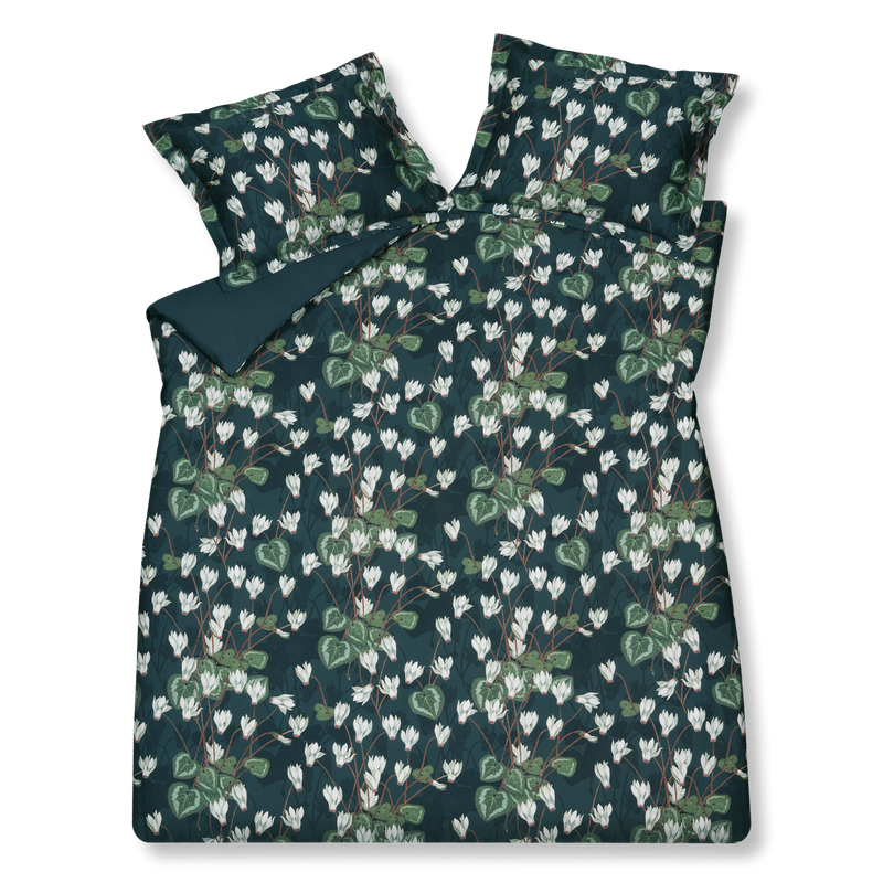 GREEN FEVER dekbedovertrek | blue ink