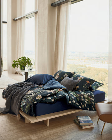 GREEN FEVER dekbedovertrek | blue ink GREEN FEVER dekbedovertrek | blue ink