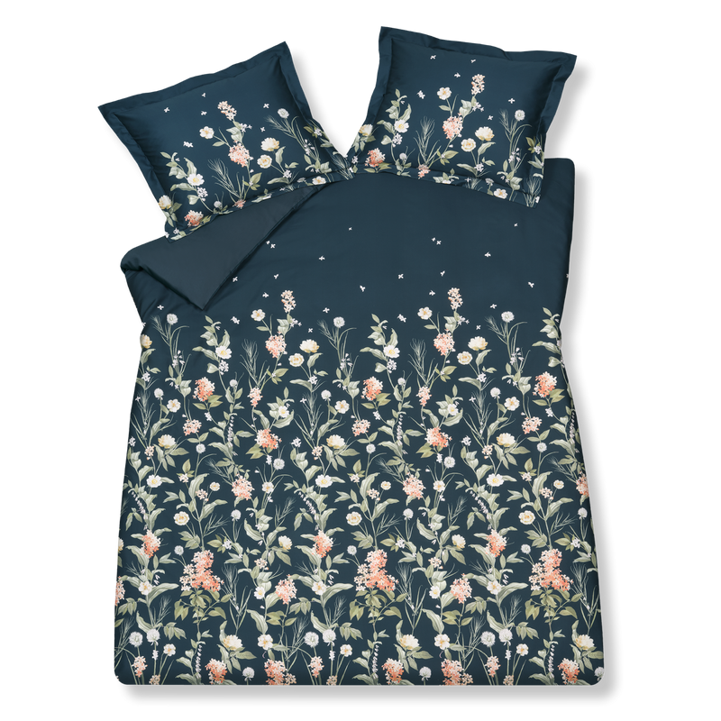 DARK MIDNIGHT dekbedovertrekset | blue ink