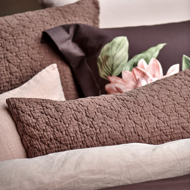 PARADISE BLOOM XL dekbedovertrekset | dark chocolate PARADISE BLOOM XL dekbedovertrekset | dark chocolate