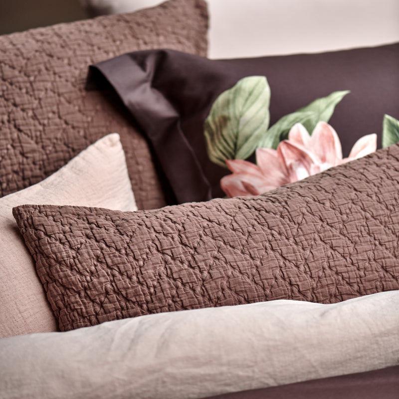 PARADISE BLOOM XL dekbedovertrekset | dark chocolate