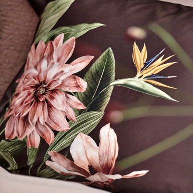 PARADISE BLOOM XL dekbedovertrekset | dark chocolate PARADISE BLOOM XL dekbedovertrekset | dark chocolate