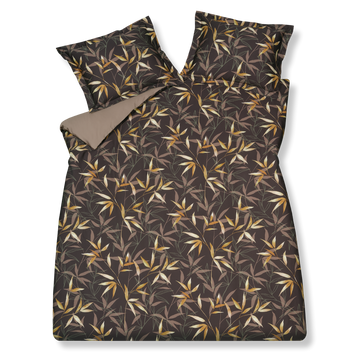 ZEN GARDEN dekbedovertrekset | dark chocolate ZEN GARDEN dekbedovertrekset | dark chocolate