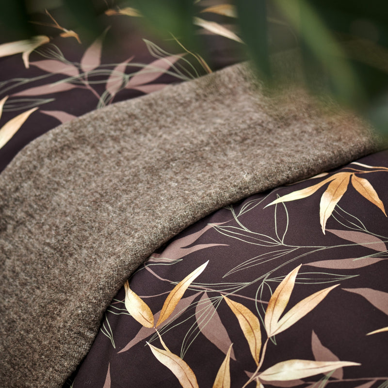 ZEN GARDEN XL dekbedovertrekset | dark chocolate