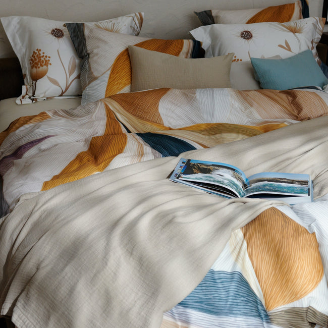 DAYDREAM XL dekbedovertrekset | cream tan DAYDREAM XL dekbedovertrekset | cream tan