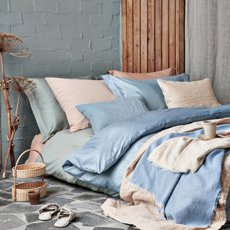 FIZZY dekbedovertrek | pale olive