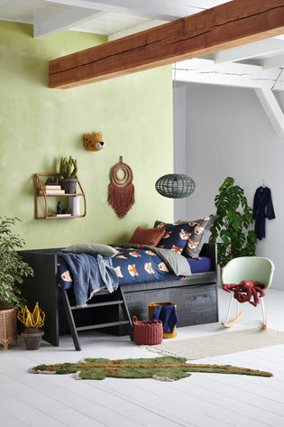 JUNGLE KIDS dekbedovertrek | olive JUNGLE KIDS dekbedovertrek | olive