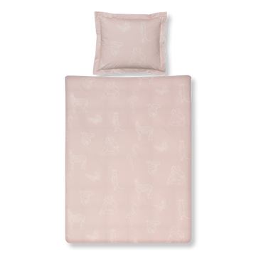 ANIMAL KIDS dekbedovertrek | sepia pink ANIMAL KIDS dekbedovertrek | sepia pink