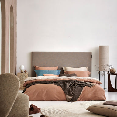 SLEEPWELL dekbedovertrek | cream tan SLEEPWELL dekbedovertrek | cream tan