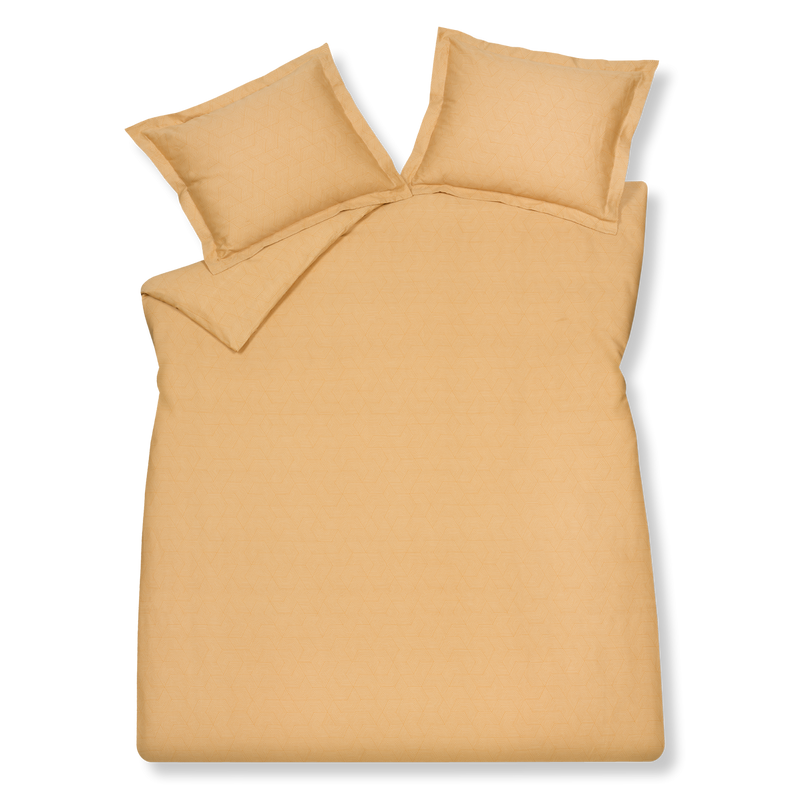 GEOMETRICAL dekbedovertrek | apricot blush